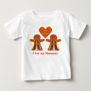 Camiseta Para Bebê Pão de Natal lésbico - Casal para senhoras