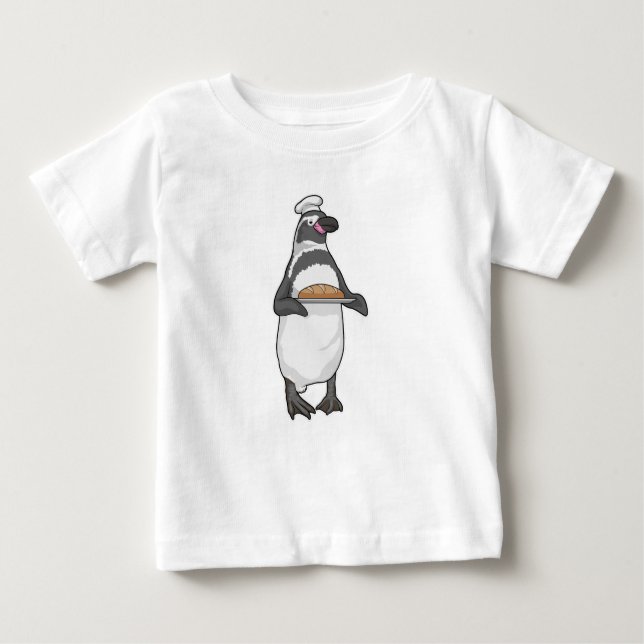 Camiseta Para Bebê Pão de Pinguim (Frente)