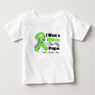 Camiseta Para Bebê Papá - fita do linfoma
