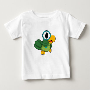 Camiseta Para Bebê Papagaio com ampolas