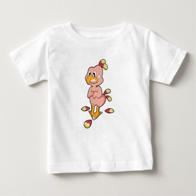 Camiseta Para Bebê Papagaio sem Penas.PNG (Frente)