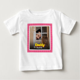 Camiseta Para Bebê Papai Bebê Menino Bebê Menina Filha Filho Foto Per