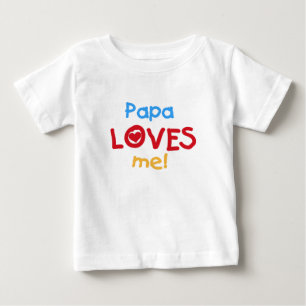 Camiseta Para Bebê Papai Me Ama