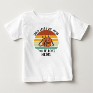 Camiseta Para Bebê Papai Me Ama Mais Do Que Ama Caminhar