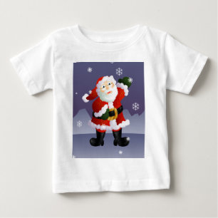 Camiseta Para Bebê Papai noel