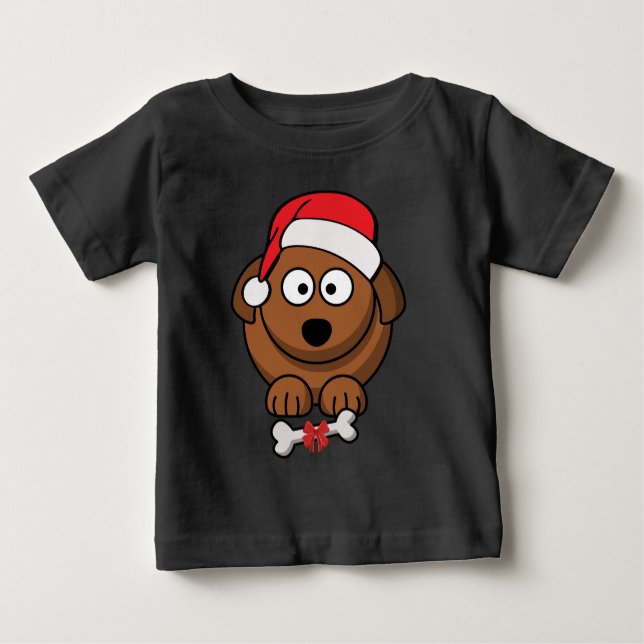 Camiseta Para Bebê Papai noel (Frente)