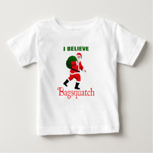 Camiseta Para Bebê Papai Noel - Bagsquatch