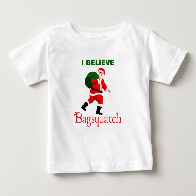 Camiseta Para Bebê Papai Noel - Bagsquatch (Frente)