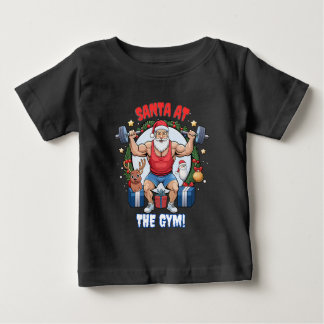 Camiseta Para Bebê Papai Noel com um Twist - Papais noeis de ginástic