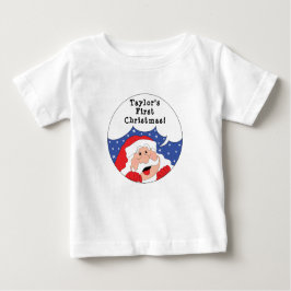 Camiseta Para Bebê Papai Noel diz