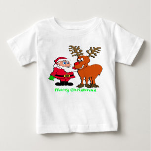 Camiseta Para Bebê Papai noel e t-shirt & presentes