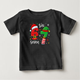 Camiseta Para Bebê Papai Noel & Elfo Número 67