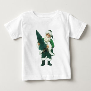 Camiseta Para Bebê Papai noel irlandês