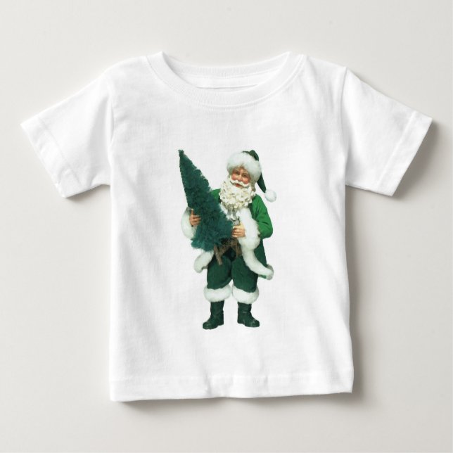 Camiseta Para Bebê Papai noel irlandês (Frente)