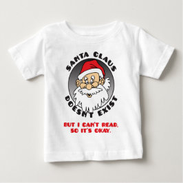 CAMISETA PARA BEBÊ PAPAI NOEL NÃO EXISTE