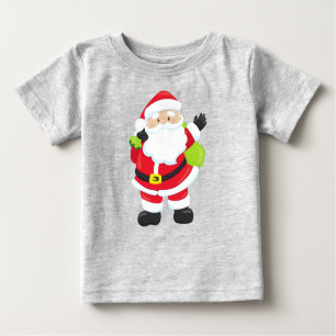 Camiseta Para Bebê Papai Noel, presentes, presentes, Natal, Natal