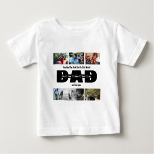 Camiseta Para Bebê Papai, Nós Amamos Você – Dia dos Pais 6 Colagem de