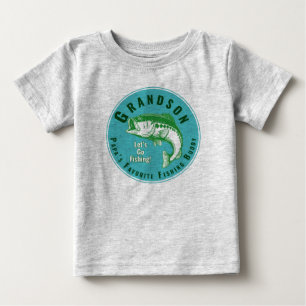 Camiseta Para Bebê Papai's Favite Fisheries Buddy
