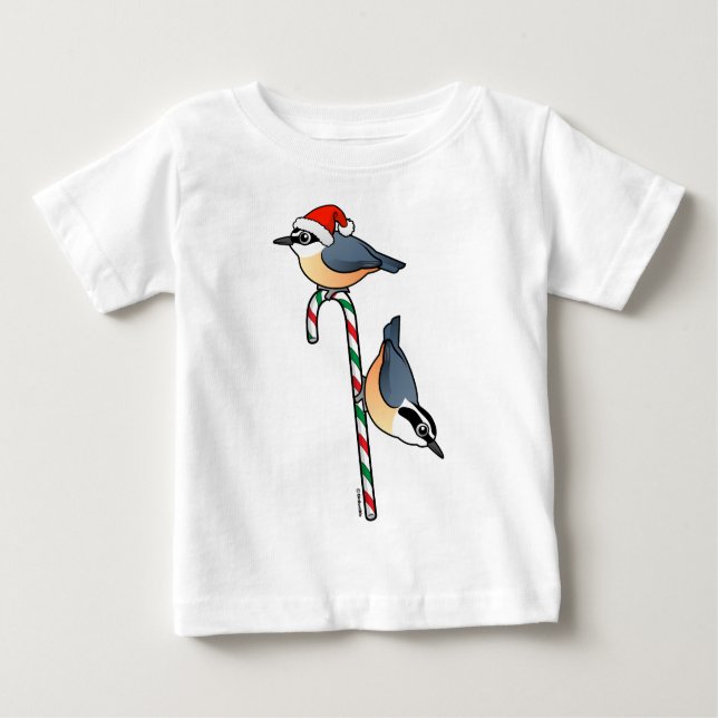 Camiseta Para Bebê Papais noeis (Frente)