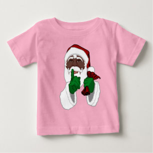 Camiseta Para Bebê Papais noeis Africanos Camiam Papais noeis Negros 