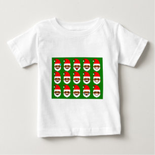 Camiseta Para Bebê papais noeis africanos emoji emoticons