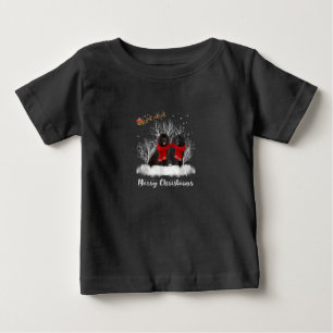 Camiseta Para Bebê Papais noeis Casal da Terra Nova - Presente de Cac