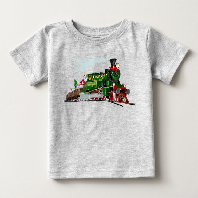 Camiseta Para Bebê Papais noeis de desenho expresso (Frente)