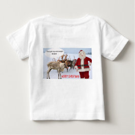 Camiseta Para Bebê papais noeis de natal alegres