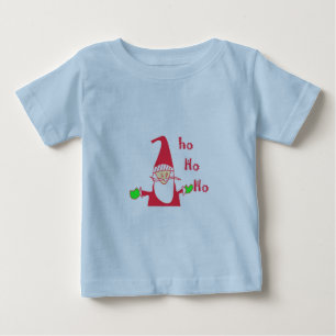 Camiseta Para Bebê Papais noeis De Rato De Cartoon Diversos Ho Ho Ho