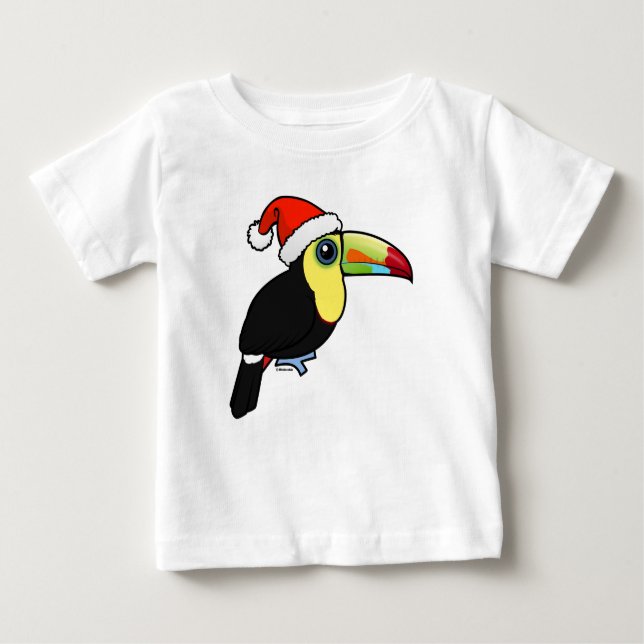 Camiseta Para Bebê Papais noeis de toucador de bico (Frente)