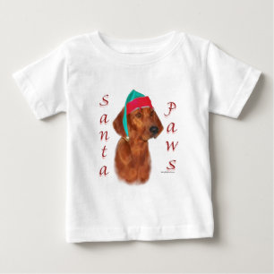 Camiseta Para Bebê Papais noeis do Red bone Coonhound