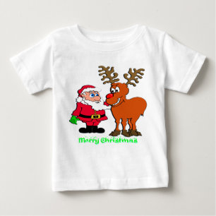 Camiseta Para Bebê Papais noeis e T-Shirts e presentes