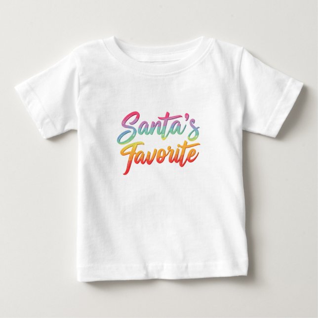 Camiseta Para Bebê Papais noeis Favoritos (Frente)