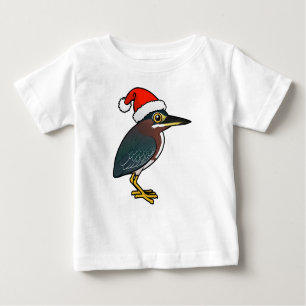 Camiseta Para Bebê Papais noeis Green Heron