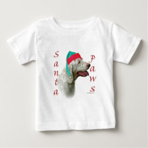 Camiseta Para Bebê Papais noeis Italiano Spinone Paws