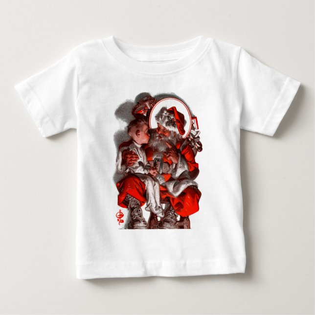 Camiseta Para Bebê Papais noeis Lap (Frente)