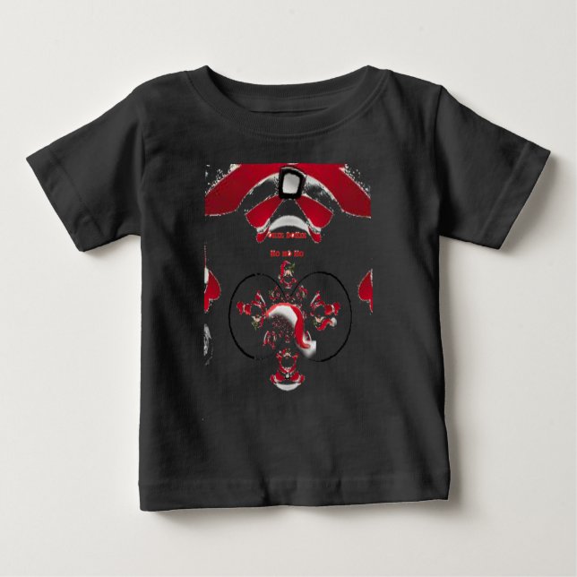 Camiseta Para Bebê Papais noeis Oki Dokie! (Frente)
