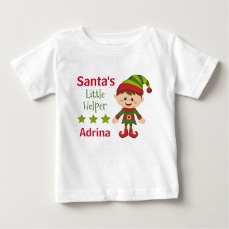 Camiseta Para Bebê Papais noeis Pequenos Auxiliares Bebê Tutu Roupa
