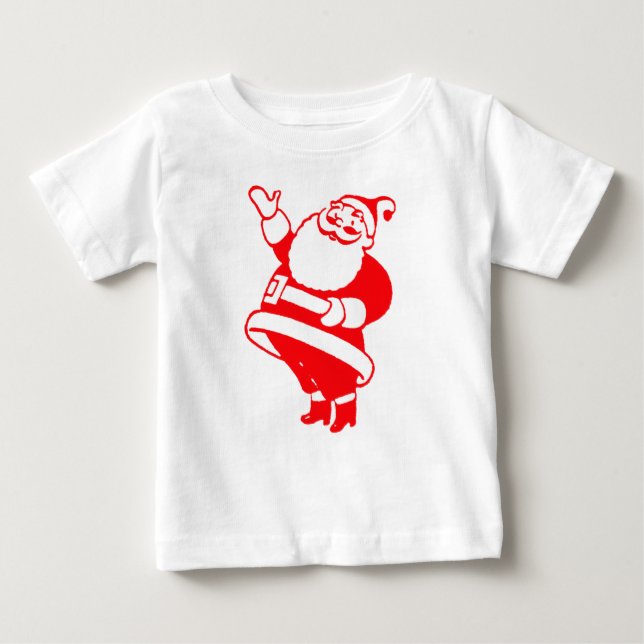 Camiseta Para Bebê Papais noeis retrorreflectores (Frente)