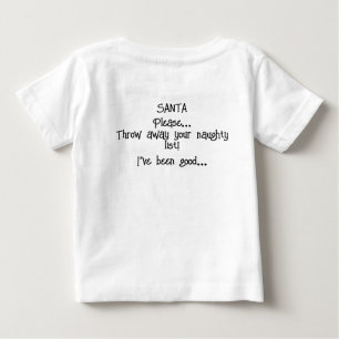 Camiseta Para Bebê Papais noeis Viram Vocês Crianças Tear