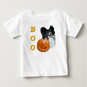 Camiseta Para Bebê Papillon Halloween BOO