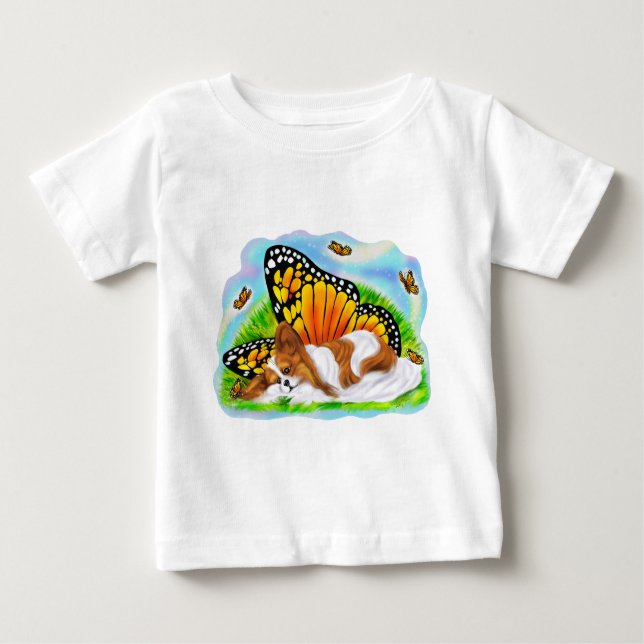 Camiseta Para Bebê Papillon Mystical Monarch (Frente)