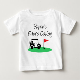 Camiseta Para Bebê Papou's Future Caddy