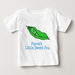 Camiseta Para Bebê Papou's Little Sweet Pea