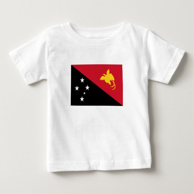 Camiseta Para Bebê Papua Nova Guiné (Frente)