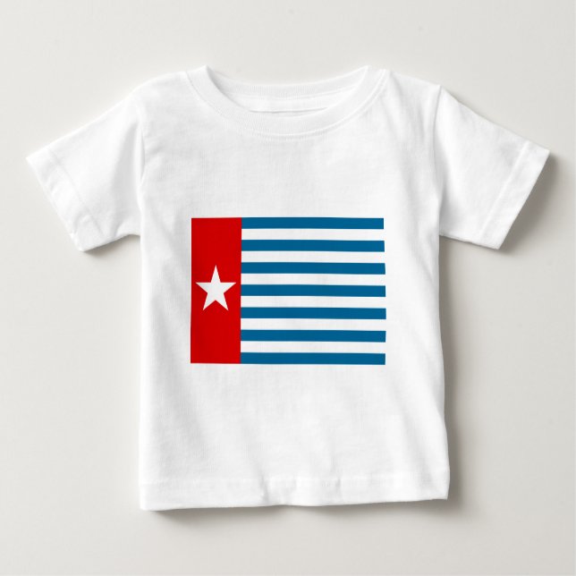 Camiseta Para Bebê papua ocidental (Frente)