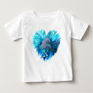 Camiseta Para Bebê Par de golfinhos