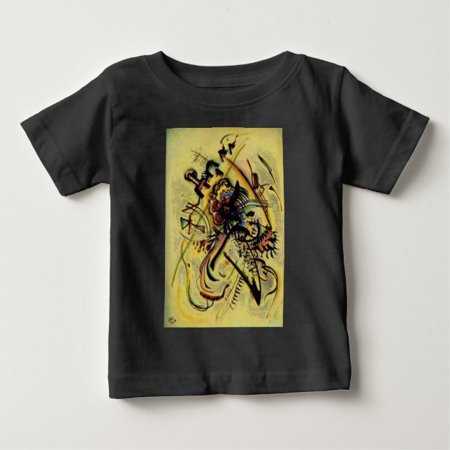Camiseta Para Bebê Para a Voz Desconhecida de Kandinsky (Frente)