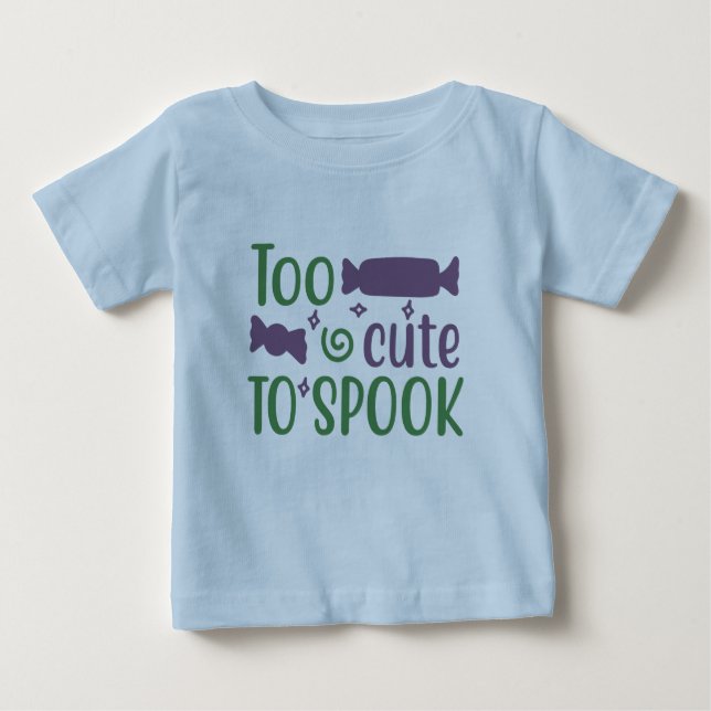Camiseta Para Bebê Para Cortar a Spook (Frente)