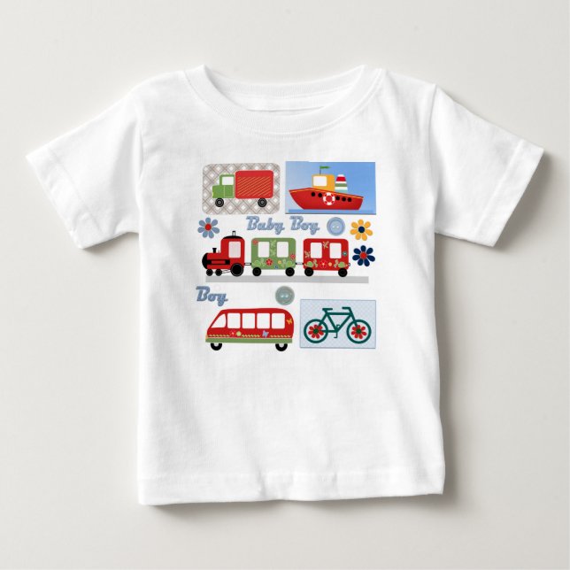 Camiseta Para Bebê Para menino (Frente)